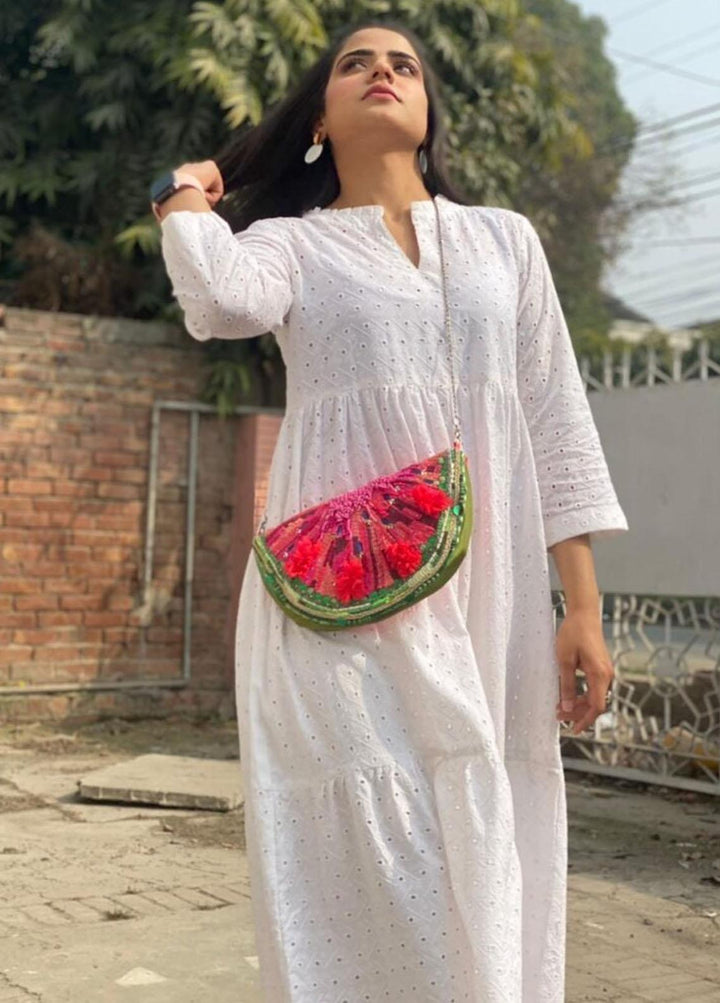 Hues Atelier Pret Casual Chikankari 1 Piece HA23B White Gypsy