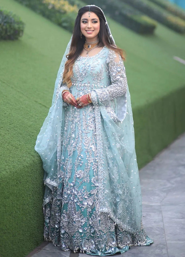 Hues Atelier Pret Embroidered Net 3 Piece Suit Ombere Bridal