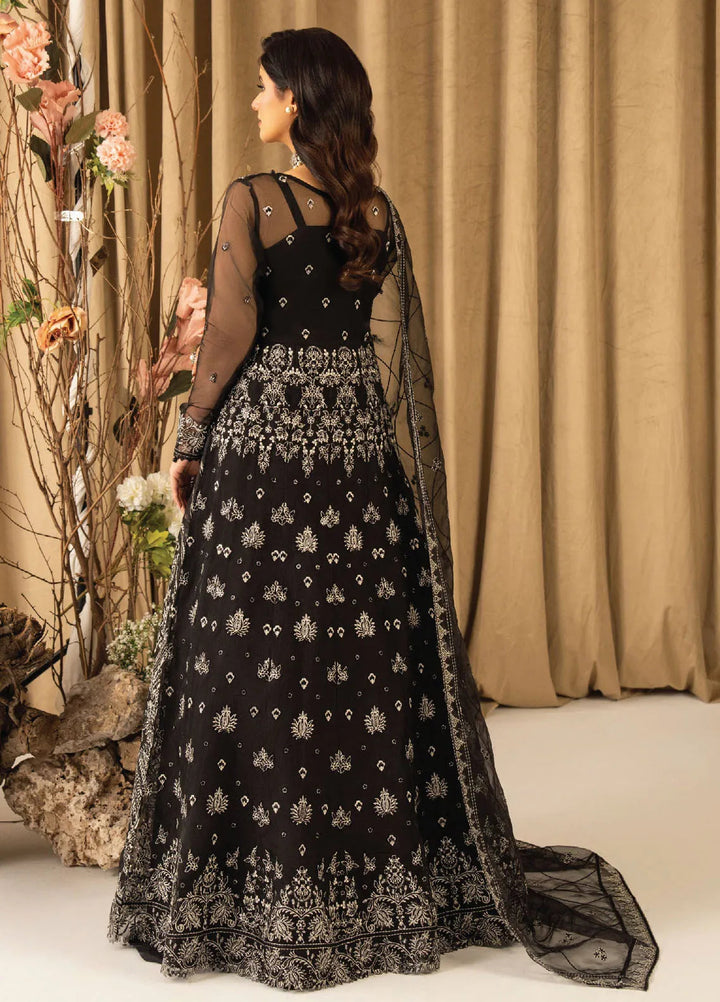 Humdum Embroidered Organza Suits Unstitched 4 Piece HD25LFD D-11 - Formals Collection