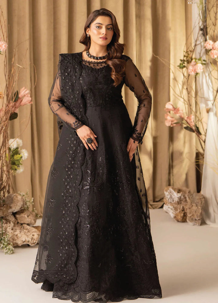 Humdum Embroidered Organza Suits Unstitched 4 Piece HD25LFD D-15 - Formals Collection