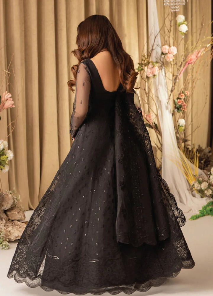 Humdum Embroidered Organza Suits Unstitched 4 Piece HD25LFD D-15 - Formals Collection