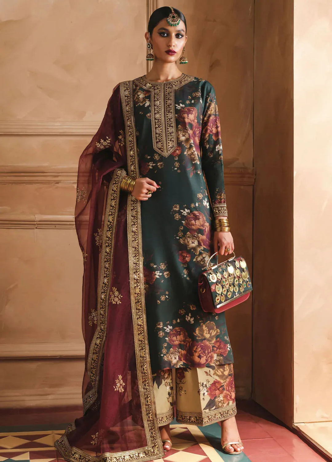 Humjoli Pret Embroidered Lawn 3 Piece Suit Crystiel