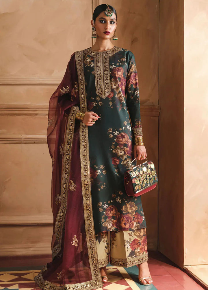 Humjoli Pret Embroidered Lawn 3 Piece Suit Crystiel