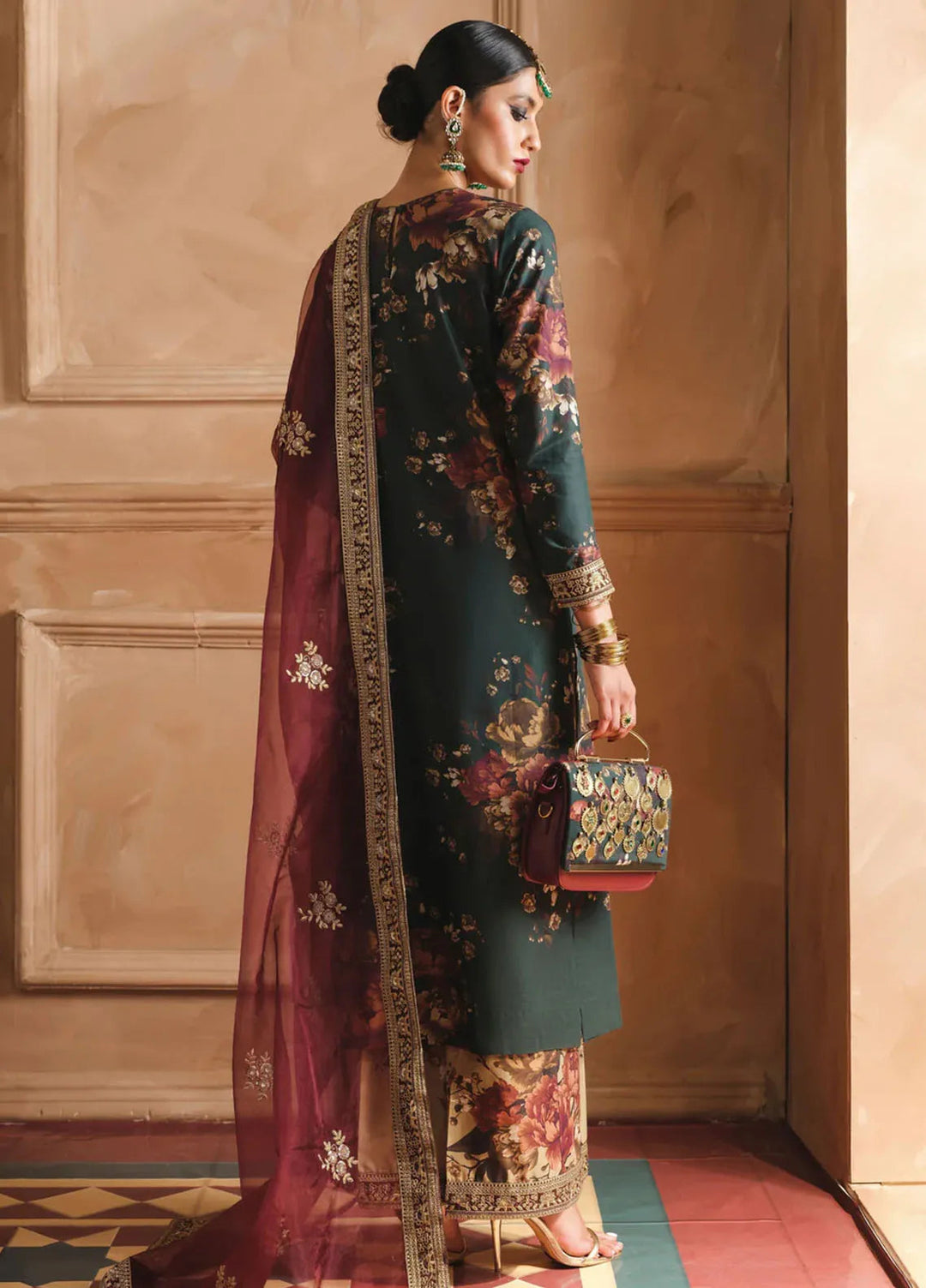 Humjoli Pret Embroidered Lawn 3 Piece Suit Crystiel