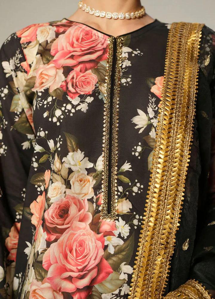 Humjoli Pret Embroidered Lawn 3 Piece Suit Sapphire