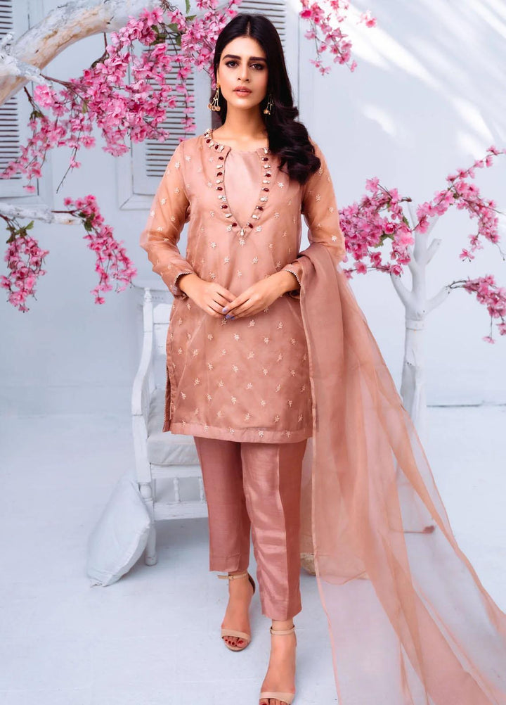 PSK Couture Pret Embroidered Tissue 4 Piece Suit THE FAIRY TALE