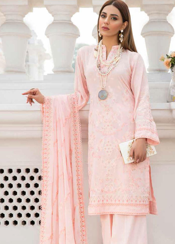 Husn-e-Ara by Banafsheh Embroidered Lawn Suits Unstitched 3 Piece BF22HA BNS-04 - Luxury Collection