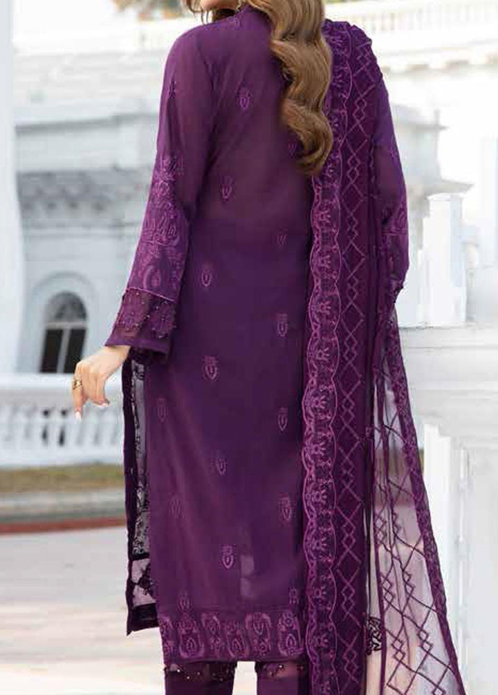 Husn-e-Ara by Banafsheh Embroidered Lawn Suits Unstitched 3 Piece BF22HA BNS-06 - Luxury Collection