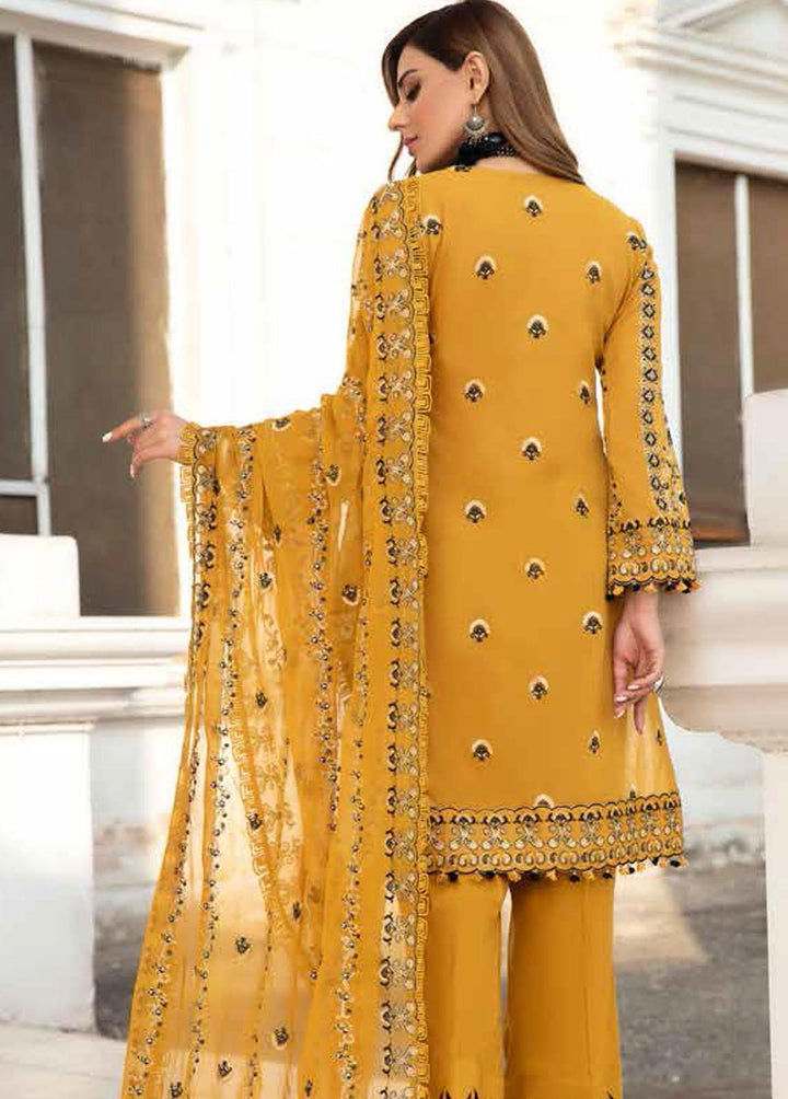 Husn-e-Ara by Banafsheh Embroidered Lawn Suits Unstitched 3 Piece BF22HA BNS-08 - Luxury Collection