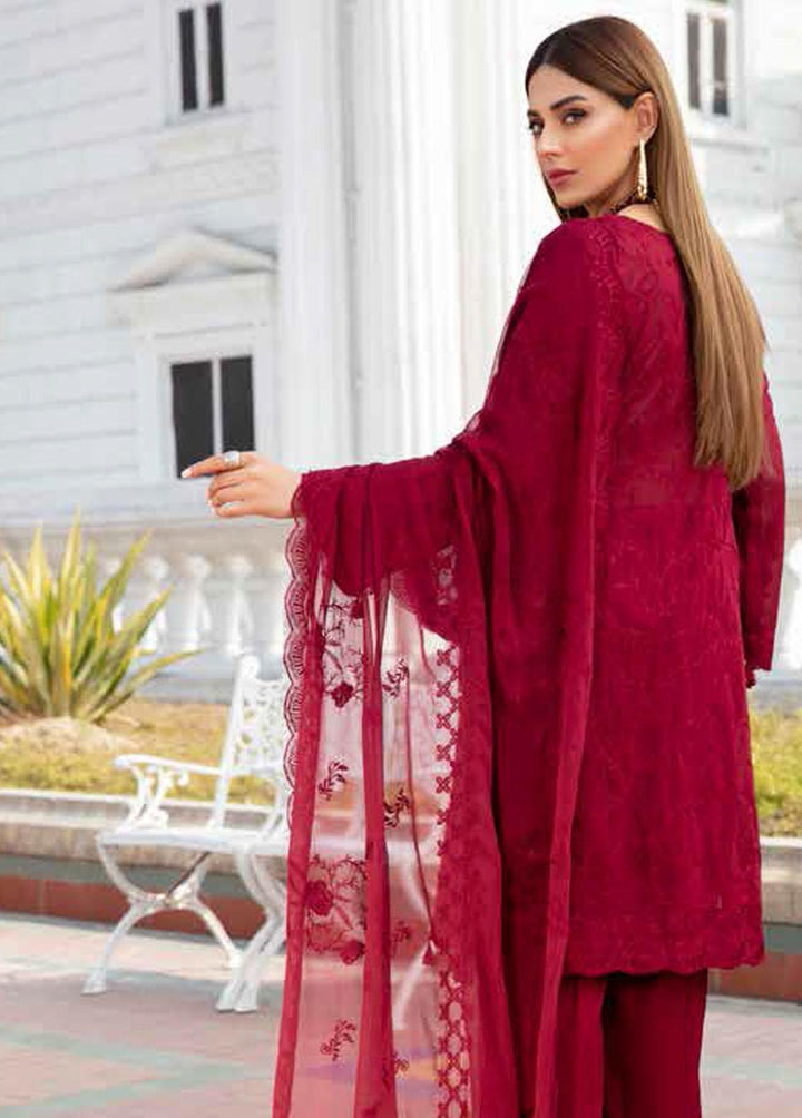 Husn-e-Ara by Banafsheh Embroidered Lawn Suits Unstitched 3 Piece BF22HA BNS-10 - Luxury Collection