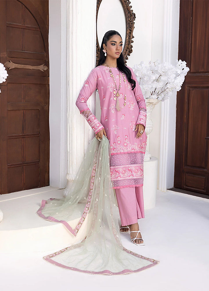 Husn-e-Bahar by Salitex Embroidered Lawn Suits Unstitched 3 Piece SSW6U3P094UT - Summer Collection