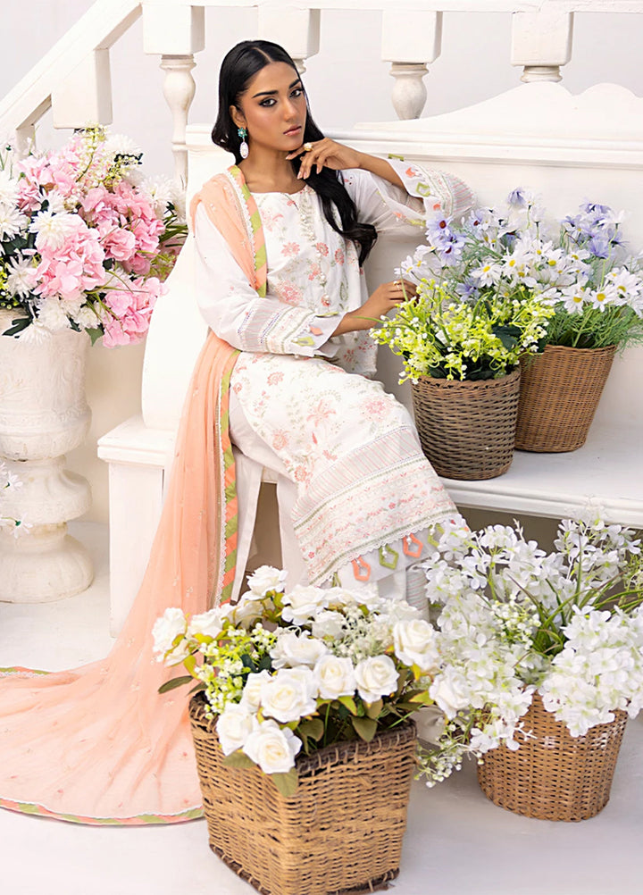 Husn-e-Bahar by Salitex Embroidered Lawn Suits Unstitched 3 Piece SSW6U3P095UT - Summer Collection