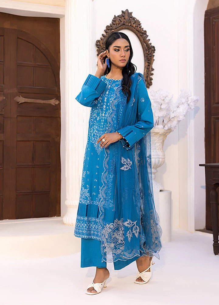 Husn-e-Bahar by Salitex Embroidered Lawn Suits Unstitched 3 Piece SSW6U3P099UT - Summer Collection