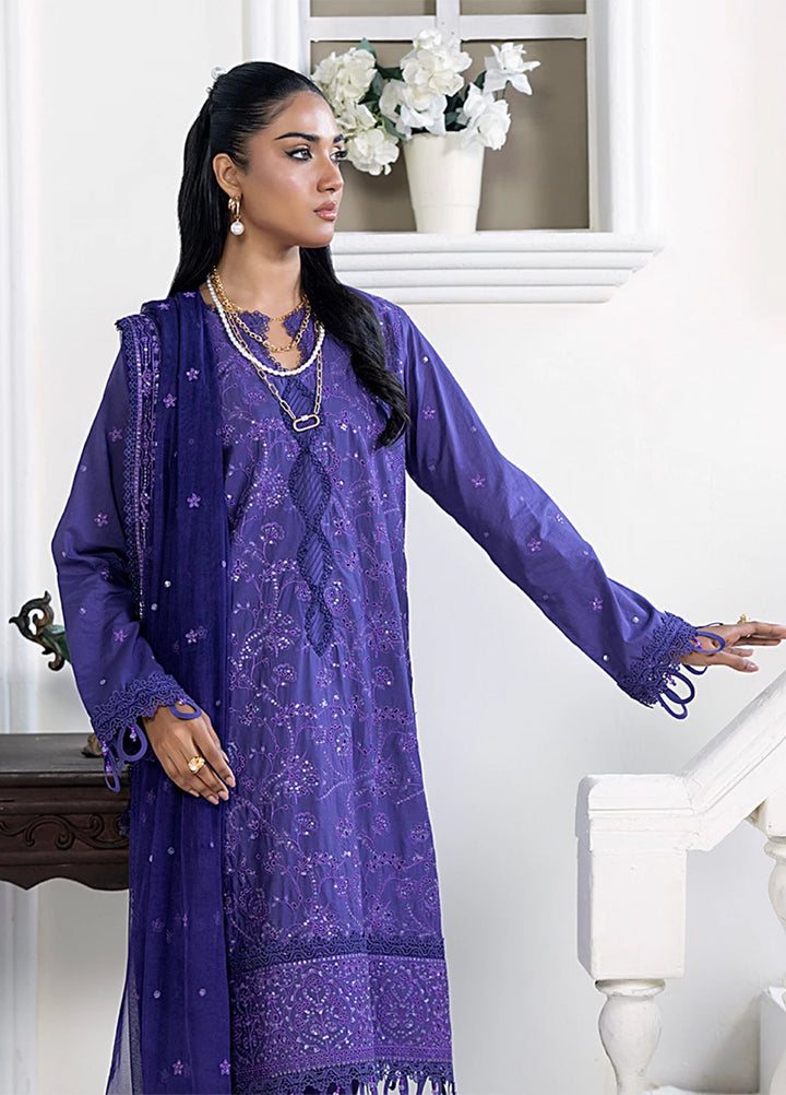 Husn-e-Bahar by Salitex Embroidered Lawn Suits Unstitched 3 Piece SSW6U3P100UT - Summer Collection