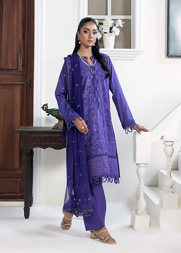 Husn-e-Bahar by Salitex Embroidered Lawn Suits Unstitched 3 Piece SSW6U3P100UT - Summer Collection
