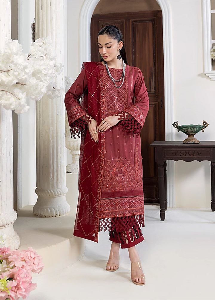 Husn-e-Bahar by Salitex Embroidered Lawn Suits Unstitched 3 Piece SSW6U3P102UT - Summer Collection