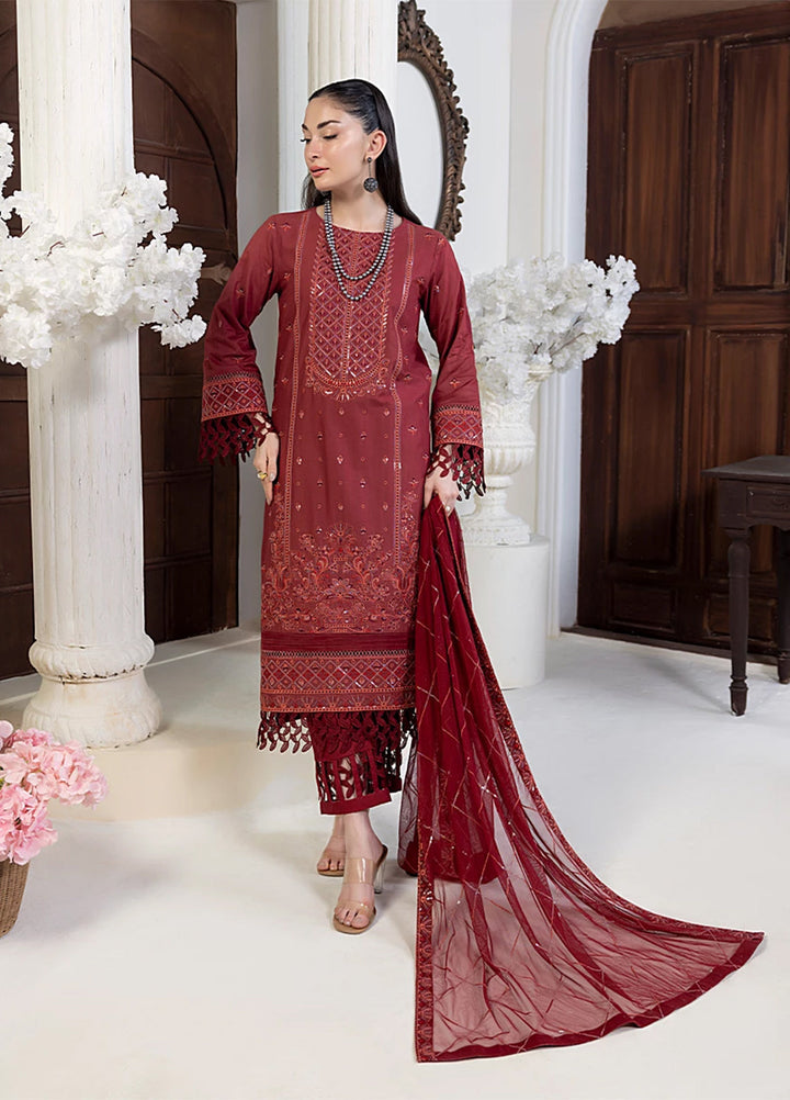 Husn-e-Bahar by Salitex Embroidered Lawn Suits Unstitched 3 Piece SSW6U3P102UT - Summer Collection