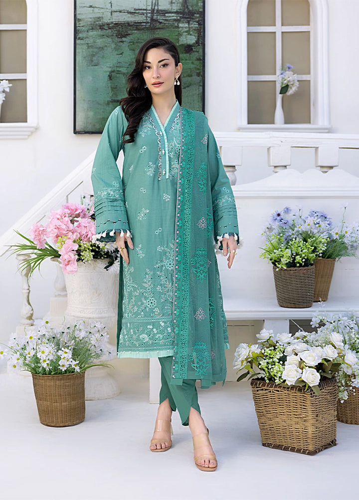 Husn-e-Bahar by Salitex Embroidered Lawn Suits Unstitched 3 Piece SSW6U3P103UT - Summer Collection
