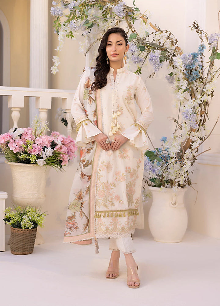 Husn-e-Bahar by Salitex Embroidered Lawn Suits Unstitched 3 Piece SSW6U3P107UT - Summer Collection