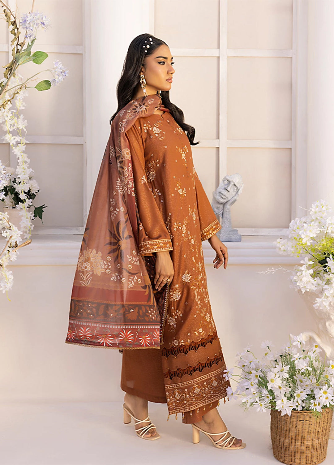 Husn-e-Bahar by Salitex Embroidered Lawn Suits Unstitched 3 Piece SSW6U3P108UT - Summer Collection