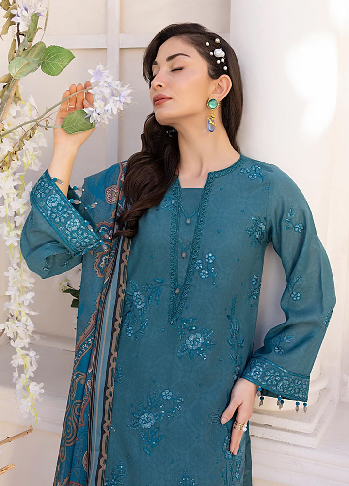Husn-e-Bahar by Salitex Embroidered Lawn Suits Unstitched 3 Piece SSW6U3P109UT - Summer Collection