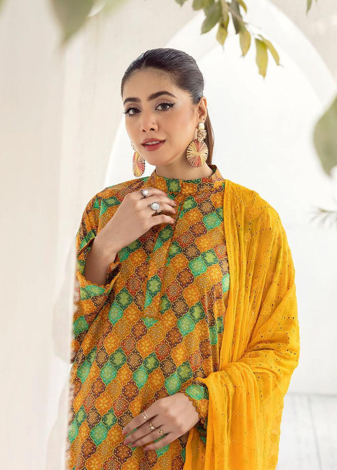 Husn-E-Jahan By Aalaya Printed Lawn Suits Unstitched 3 Piece ALY23HJ D-03 - Summer Collection
