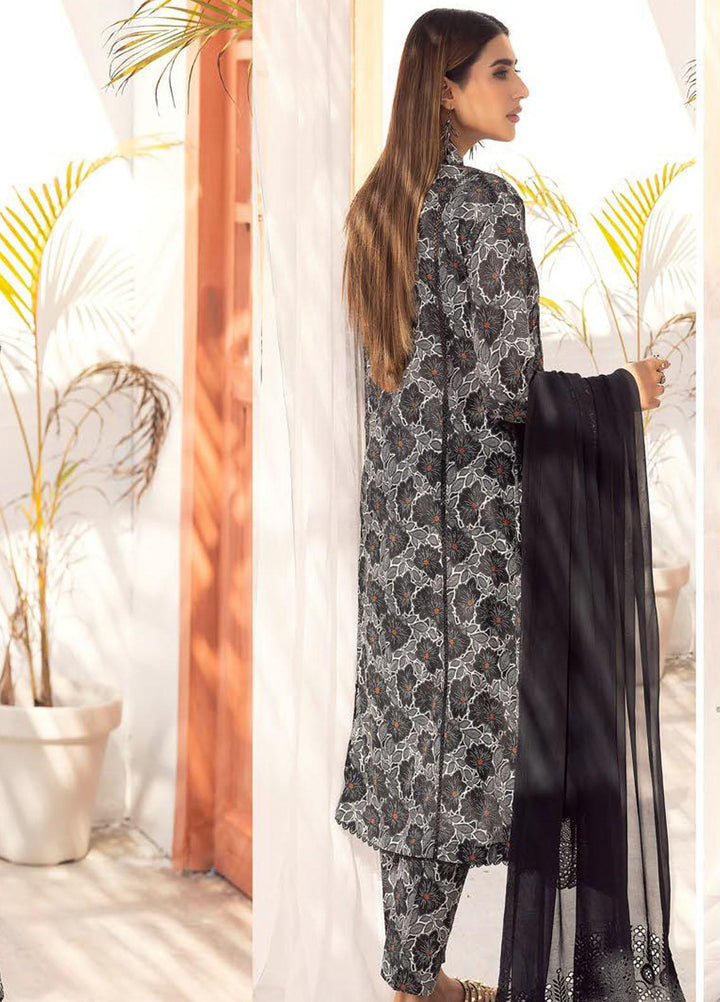 Husn-E-Jahan By Aalaya Printed Lawn Suits Unstitched 3 Piece ALY23HJ D-04 - Summer Collection