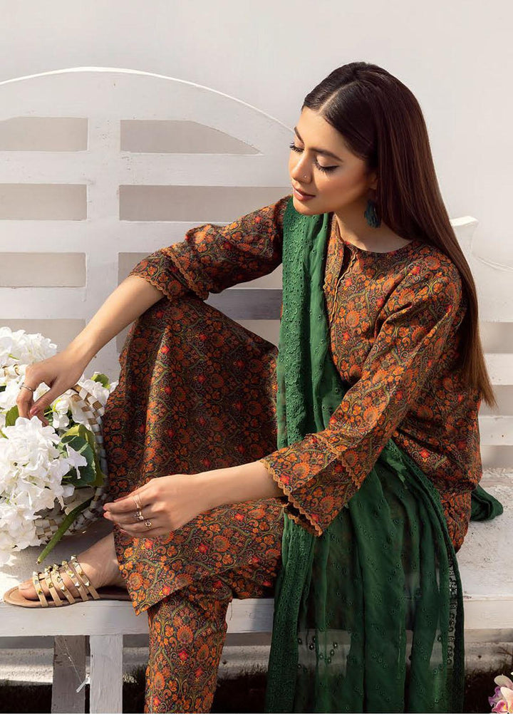 Husn-E-Jahan By Aalaya Printed Lawn Suits Unstitched 3 Piece ALY23HJ D-05 - Summer Collection