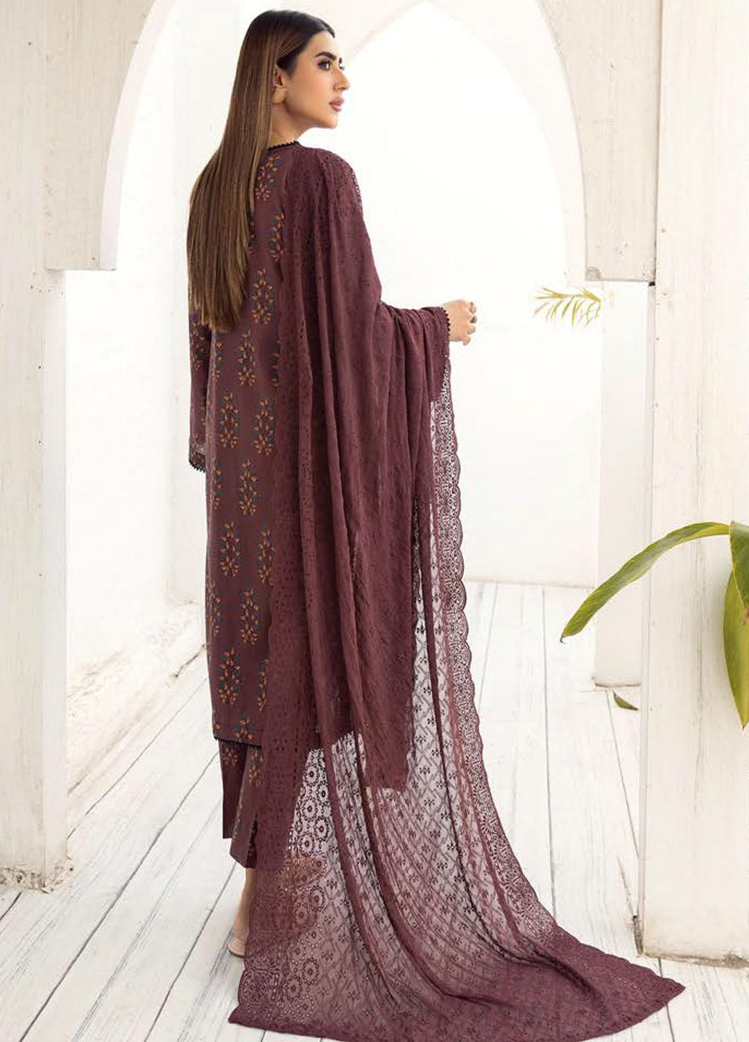 Husn-E-Jahan By Aalaya Printed Lawn Suits Unstitched 3 Piece ALY23HJ D-07 - Summer Collection