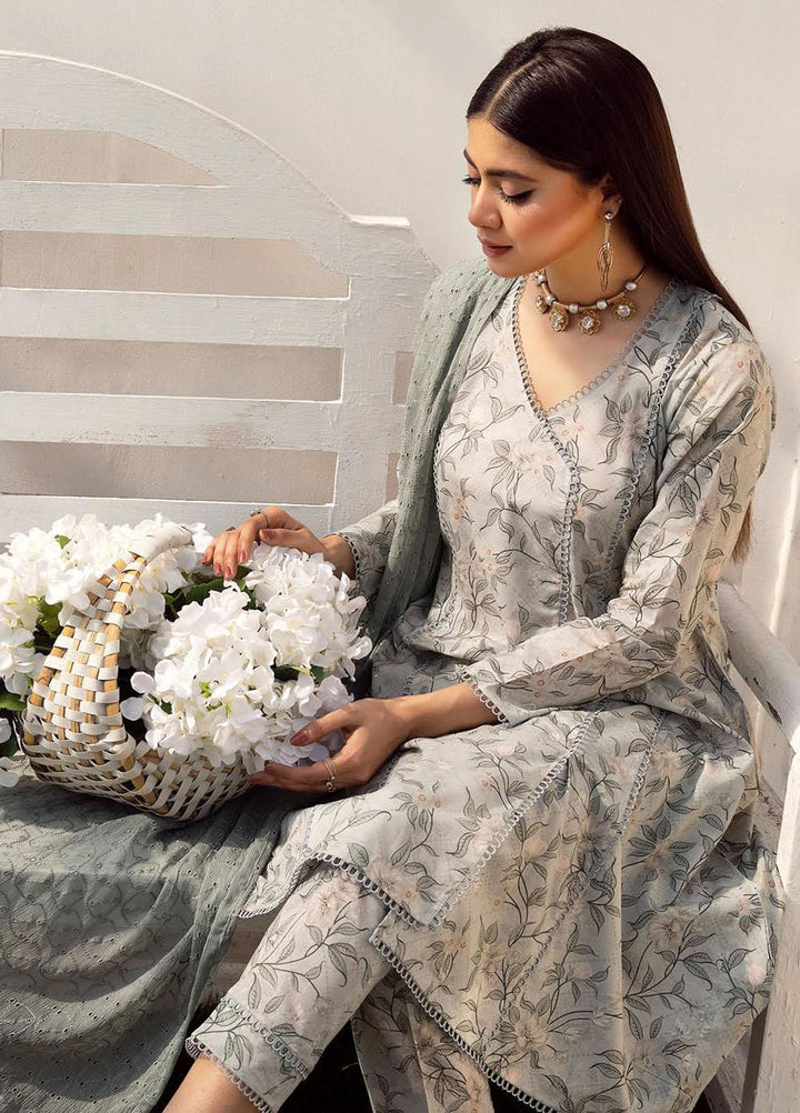 Husn-E-Jahan By Aalaya Printed Lawn Suits Unstitched 3 Piece ALY23HJ D-09 - Summer Collection