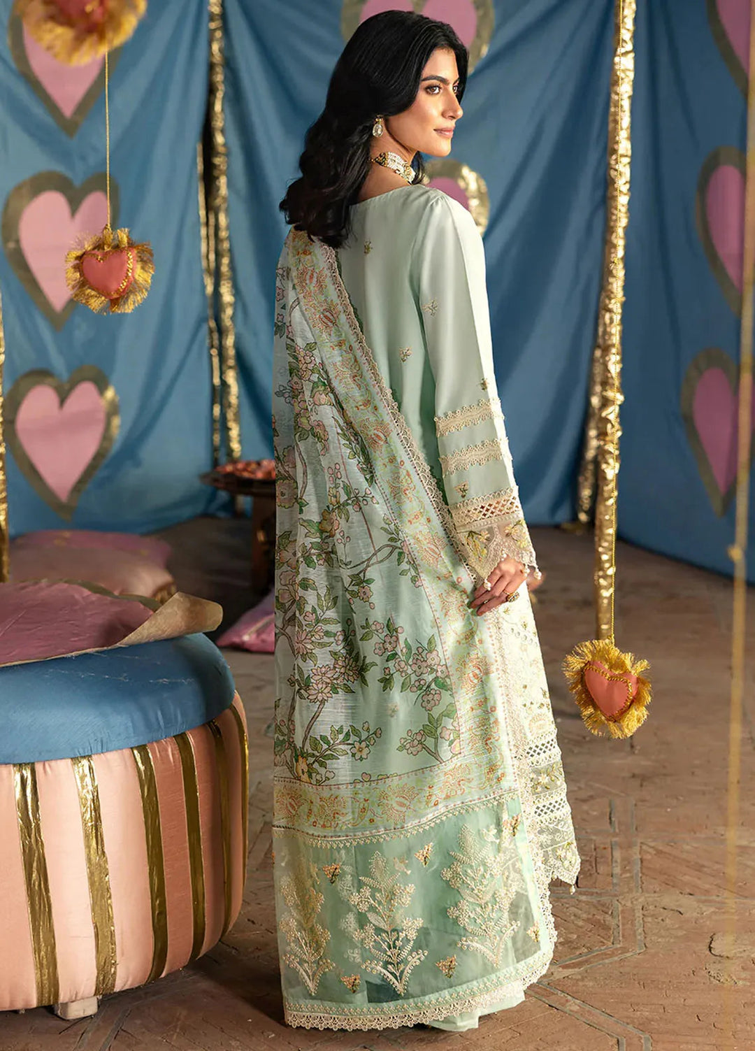 Husn e Jahan by Mahnur Embroidered Lawn Suits Unstitched 3 Piece MN25HJ Amalia - Summer Collection