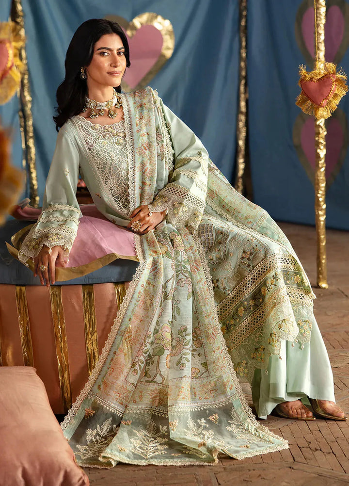 Husn e Jahan by Mahnur Embroidered Lawn Suits Unstitched 3 Piece MN25HJ Amalia - Summer Collection