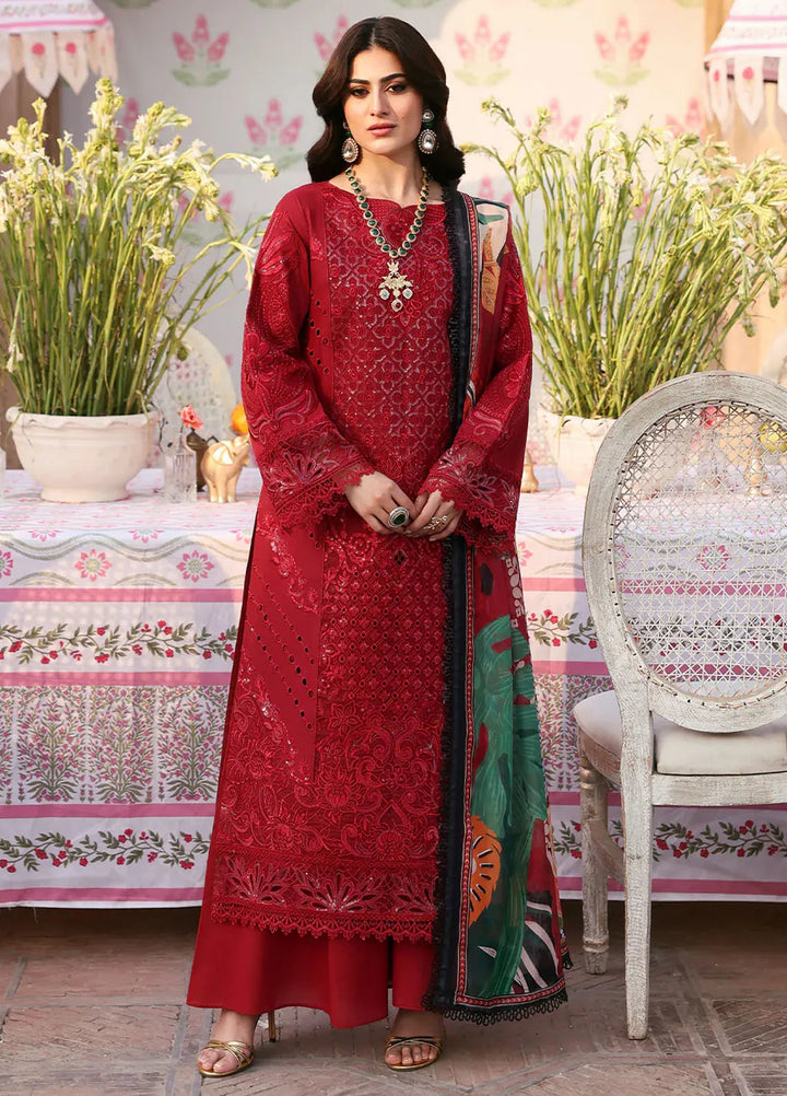 Husn e Jahan by Mahnur Embroidered Lawn Suits Unstitched 3 Piece MN25HJ Elena - Summer Collection