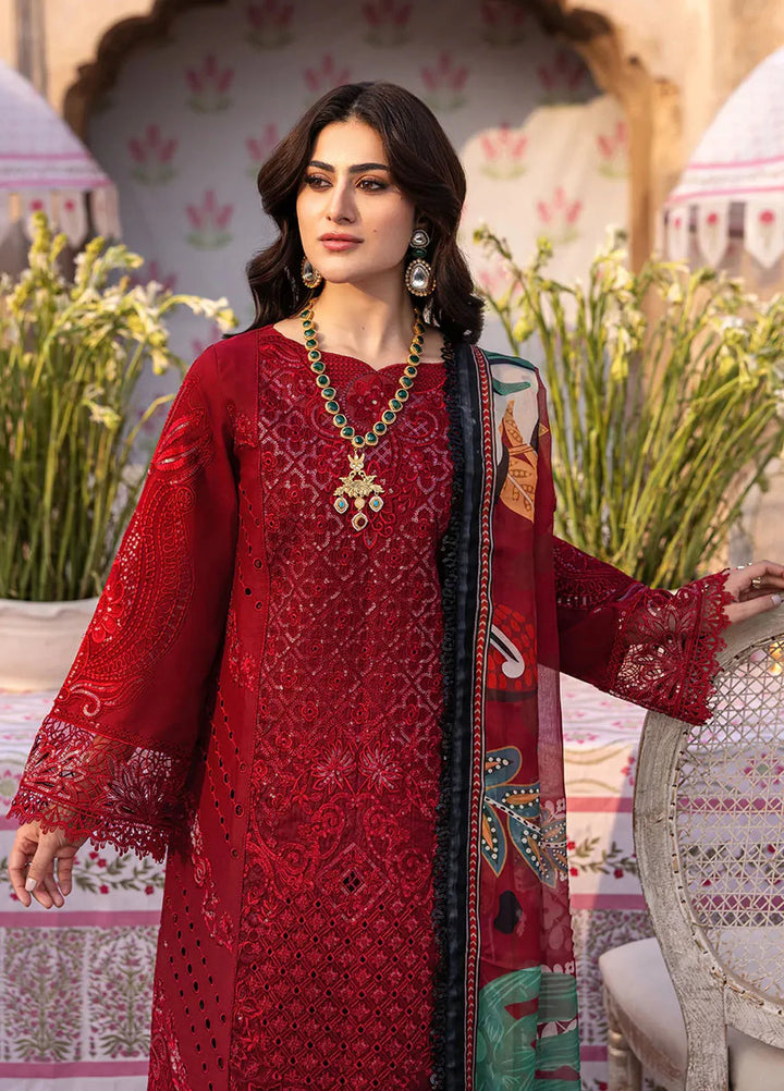 Husn e Jahan by Mahnur Embroidered Lawn Suits Unstitched 3 Piece MN25HJ Elena - Summer Collection