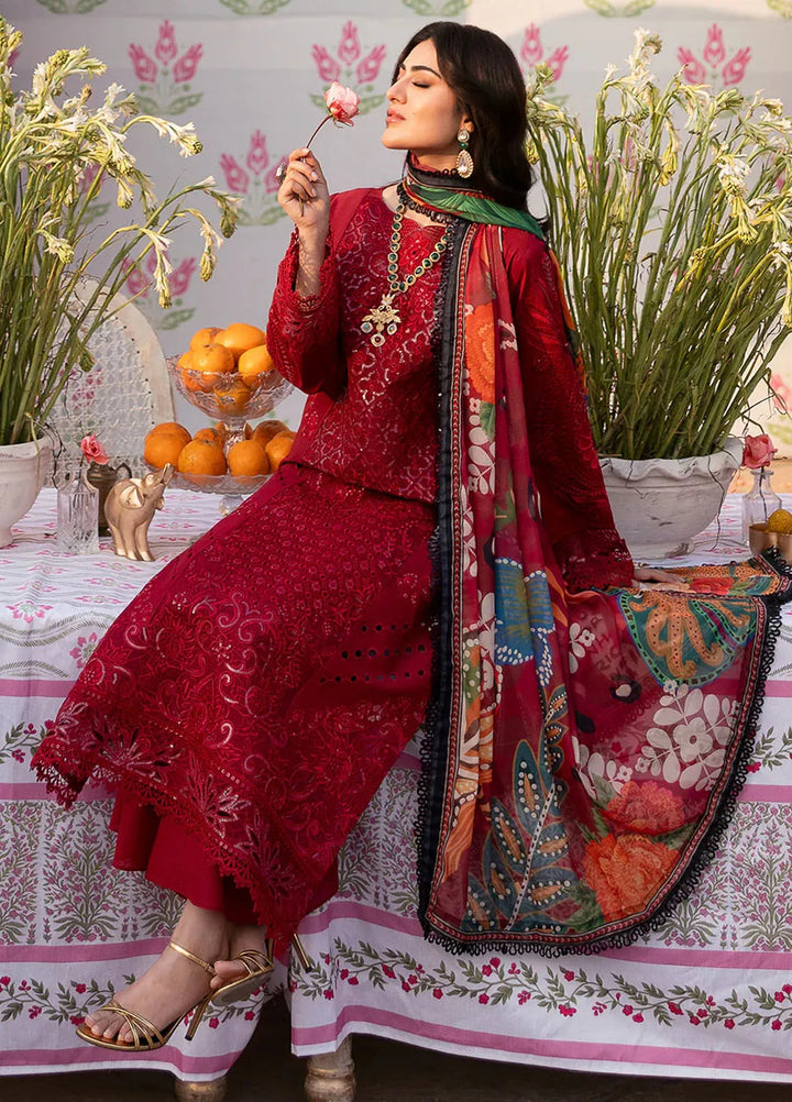 Husn e Jahan by Mahnur Embroidered Lawn Suits Unstitched 3 Piece MN25HJ Elena - Summer Collection