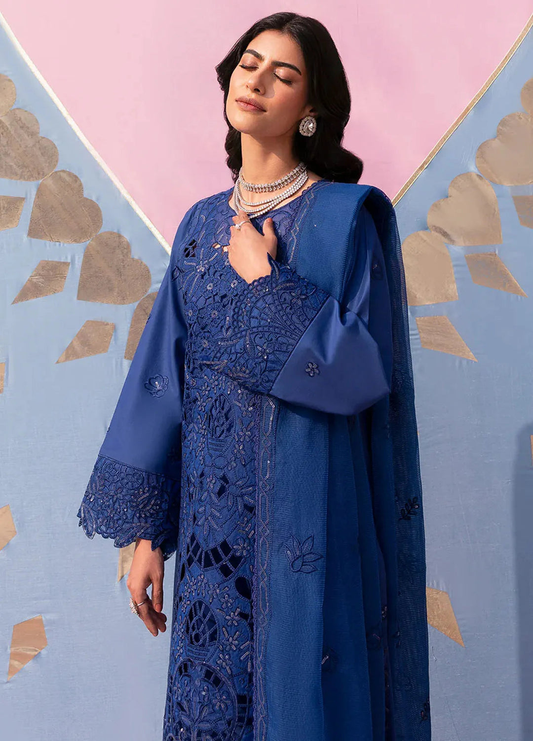 Husn e Jahan by Mahnur Embroidered Lawn Suits Unstitched 3 Piece MN25HJ Esme - Summer Collection