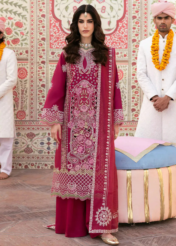 Husn e Jahan by Mahnur Embroidered Lawn Suits Unstitched 3 Piece MN25HJ Leyla - Summer Collection