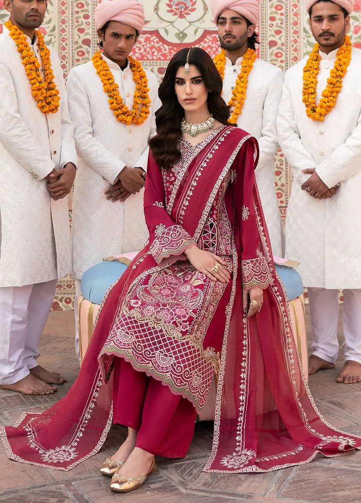 Husn e Jahan by Mahnur Embroidered Lawn Suits Unstitched 3 Piece MN25HJ Leyla - Summer Collection