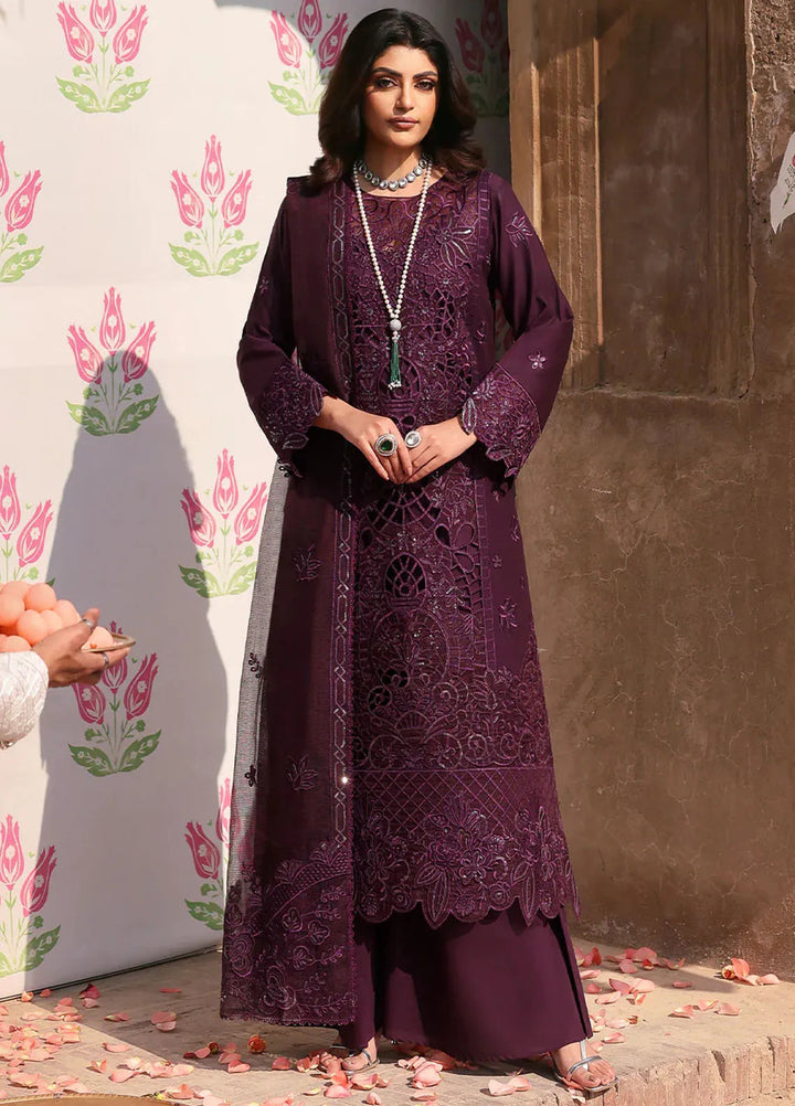 Husn e Jahan by Mahnur Embroidered Lawn Suits Unstitched 3 Piece MN25HJ Liana - Summer Collection