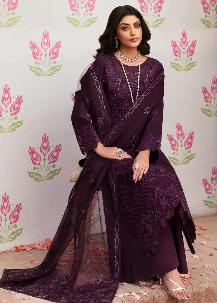 Husn e Jahan by Mahnur Embroidered Lawn Suits Unstitched 3 Piece MN25HJ Liana - Summer Collection