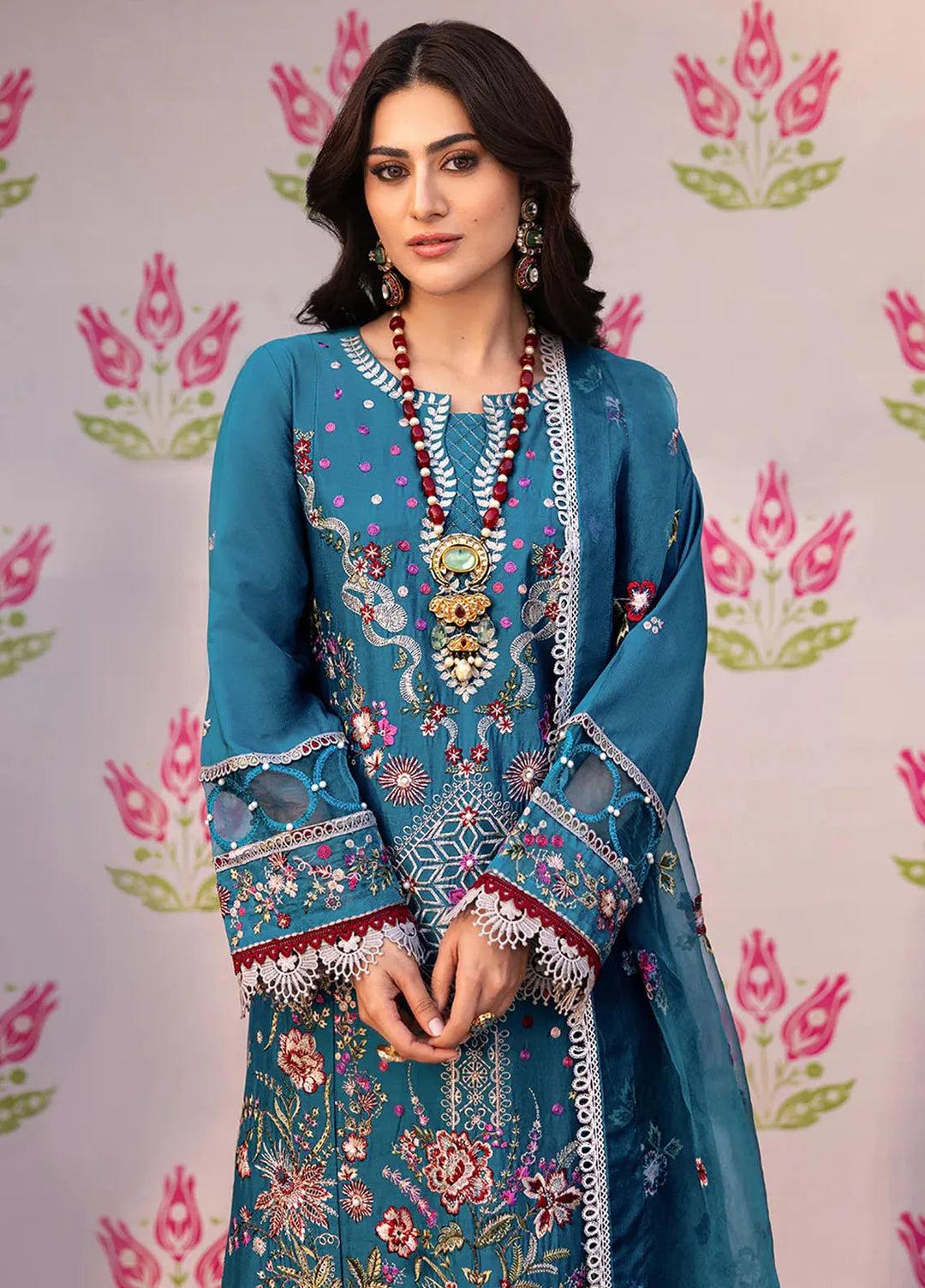 Husn e Jahan by Mahnur Embroidered Lawn Suits Unstitched 3 Piece MN25HJ Renee - Summer Collection