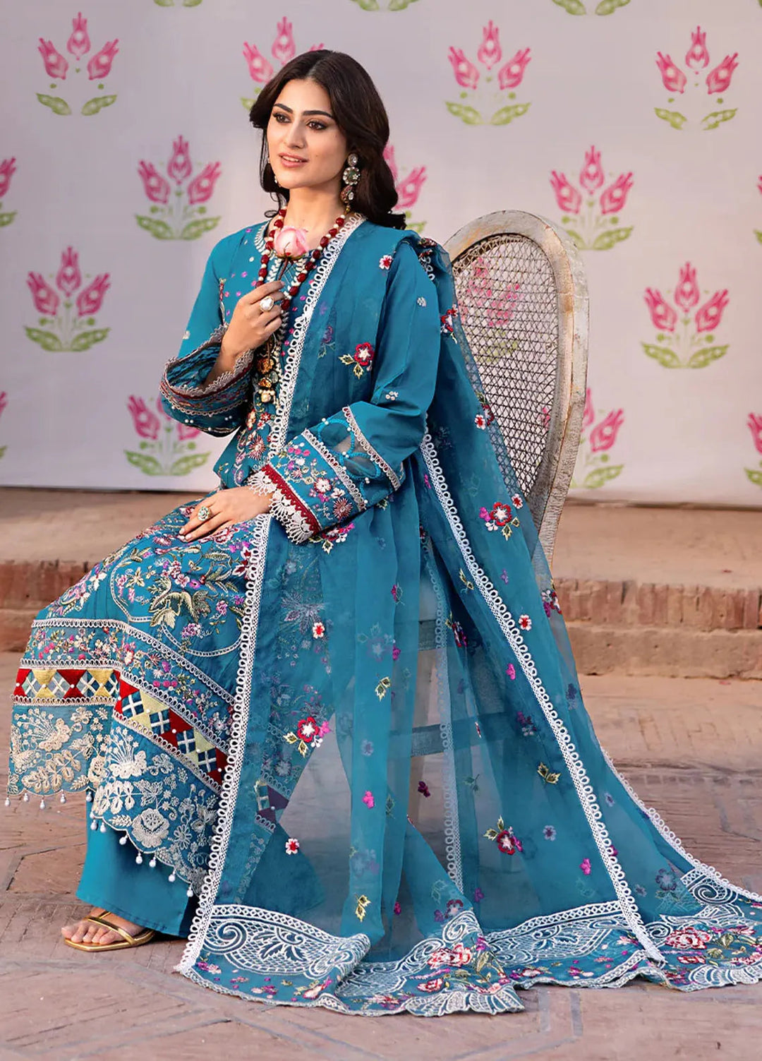 Husn e Jahan by Mahnur Embroidered Lawn Suits Unstitched 3 Piece MN25HJ Renee - Summer Collection