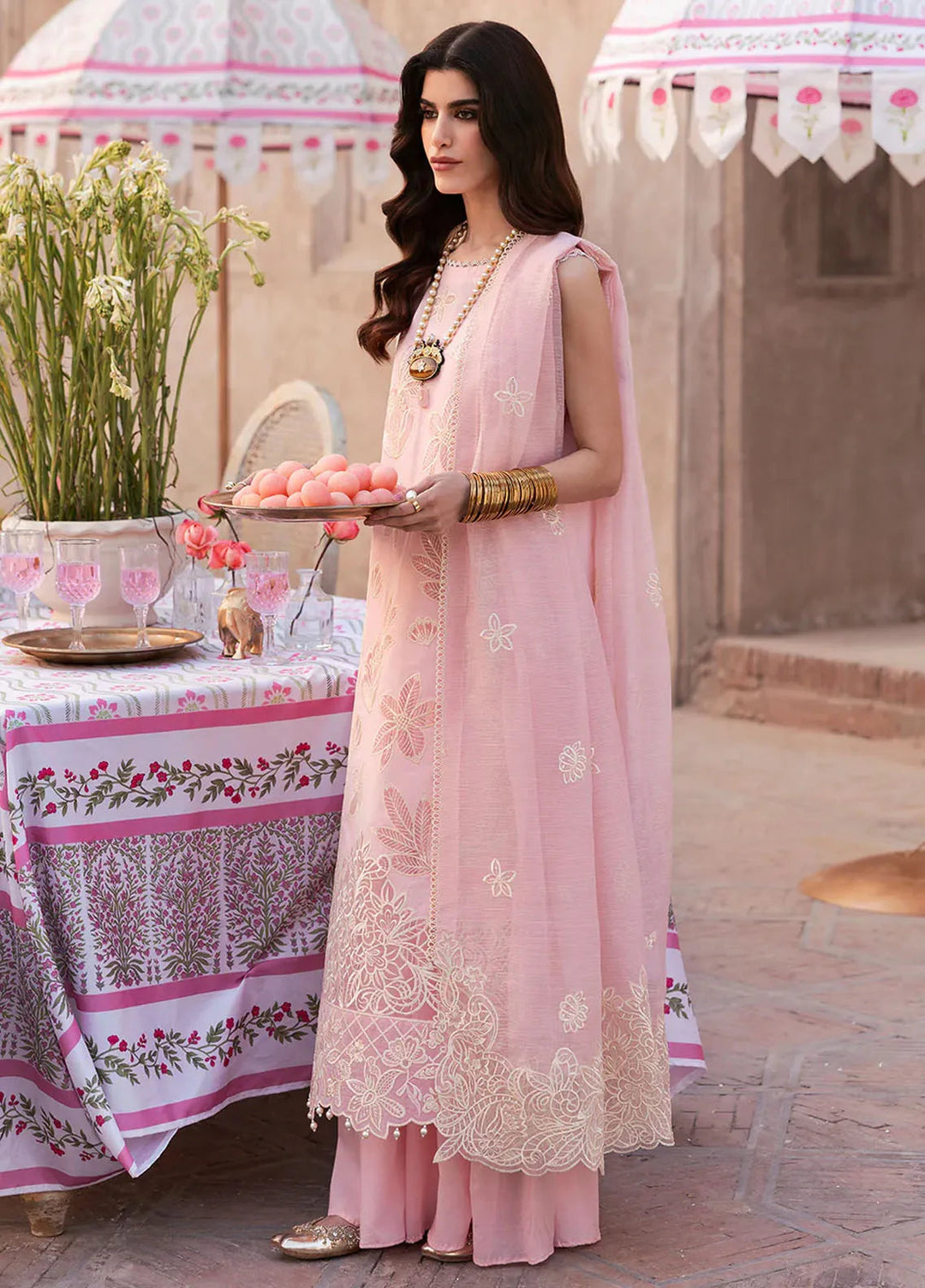 Husn e Jahan by Mahnur Embroidered Lawn Suits Unstitched 3 Piece MN25HJ Rhea - Summer Collection