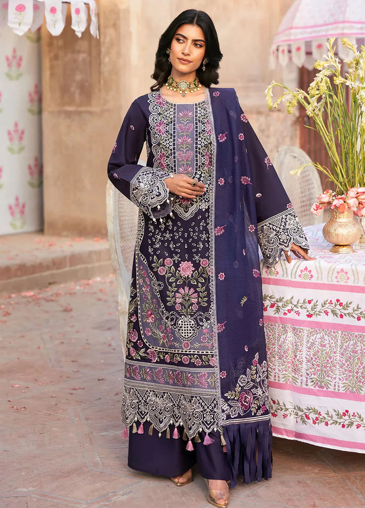 Husn e Jahan by Mahnur Embroidered Lawn Suits Unstitched 3 Piece MN25HJ Serina - Summer Collection