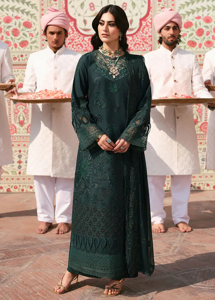 Husn e Jahan by Mahnur Embroidered Lawn Suits Unstitched 3 Piece MN25HJ Solene - Summer Collection