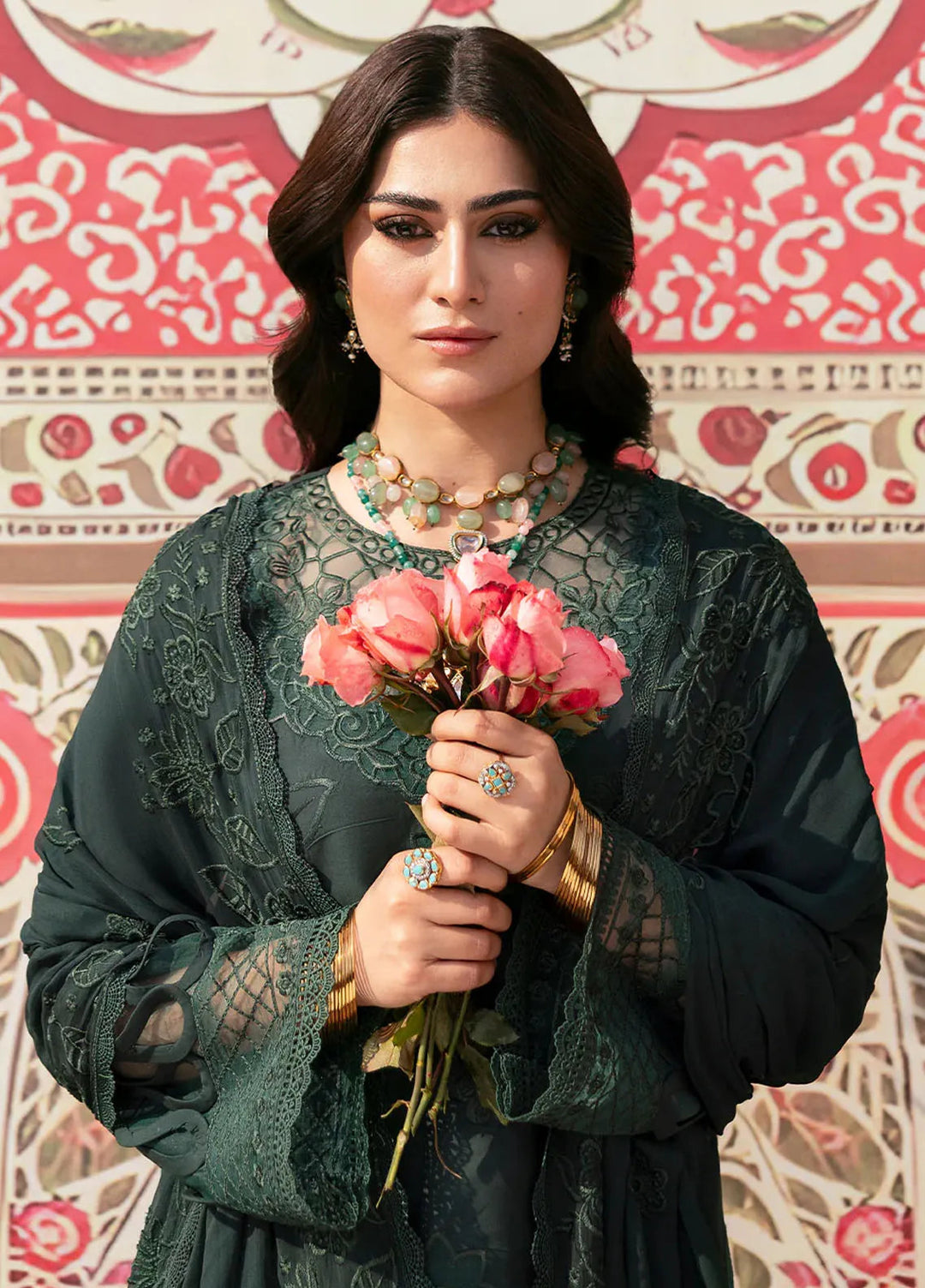 Husn e Jahan by Mahnur Embroidered Lawn Suits Unstitched 3 Piece MN25HJ Solene - Summer Collection