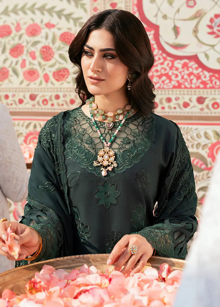 Husn e Jahan by Mahnur Embroidered Lawn Suits Unstitched 3 Piece MN25HJ Solene - Summer Collection