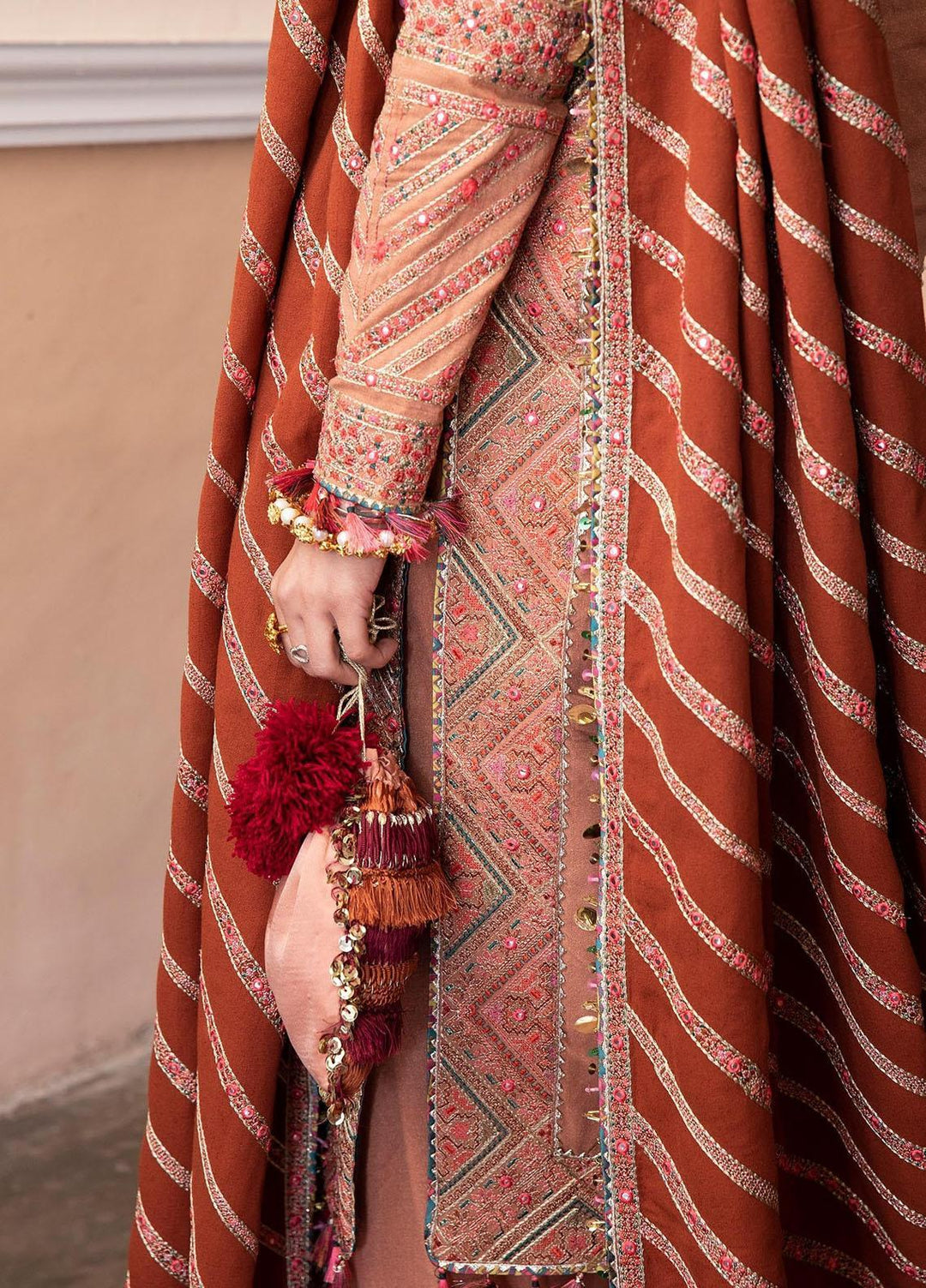 Hussain Rehar Embroidered Karandi Suits Unstitched 3 Piece HRR22AW Deep - Winter Collection