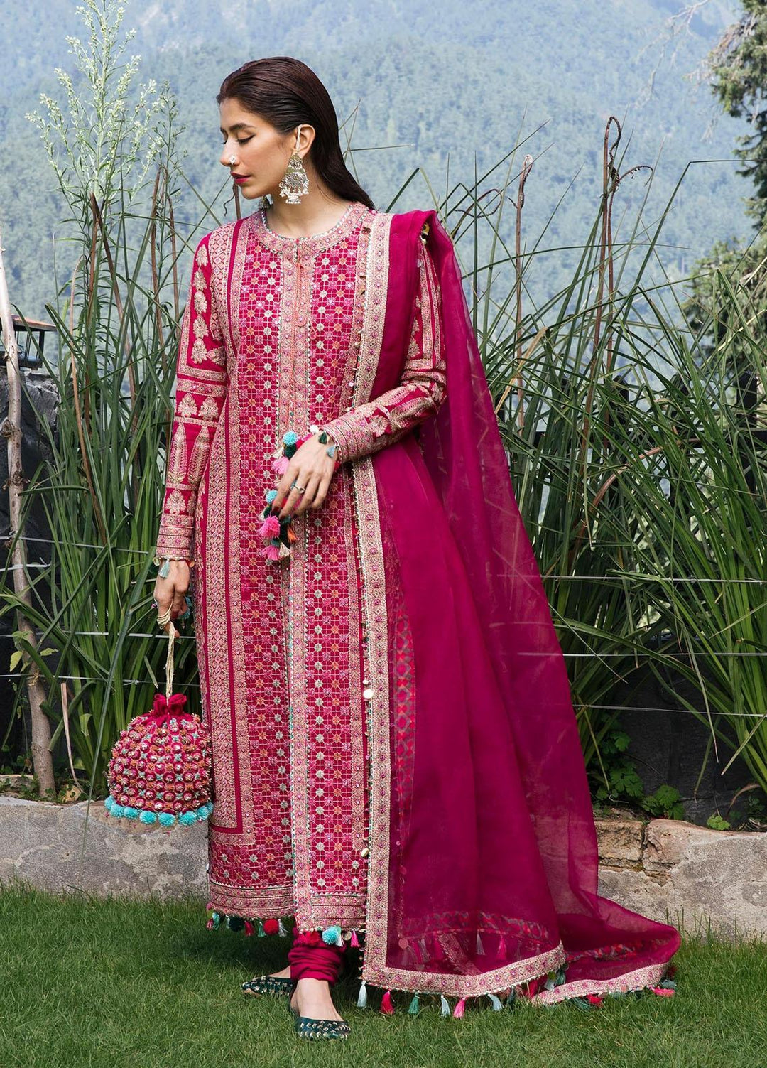Hussain Rehar Embroidered Karandi Suits Unstitched 3 Piece HRR22AW Kanval - Winter Collection