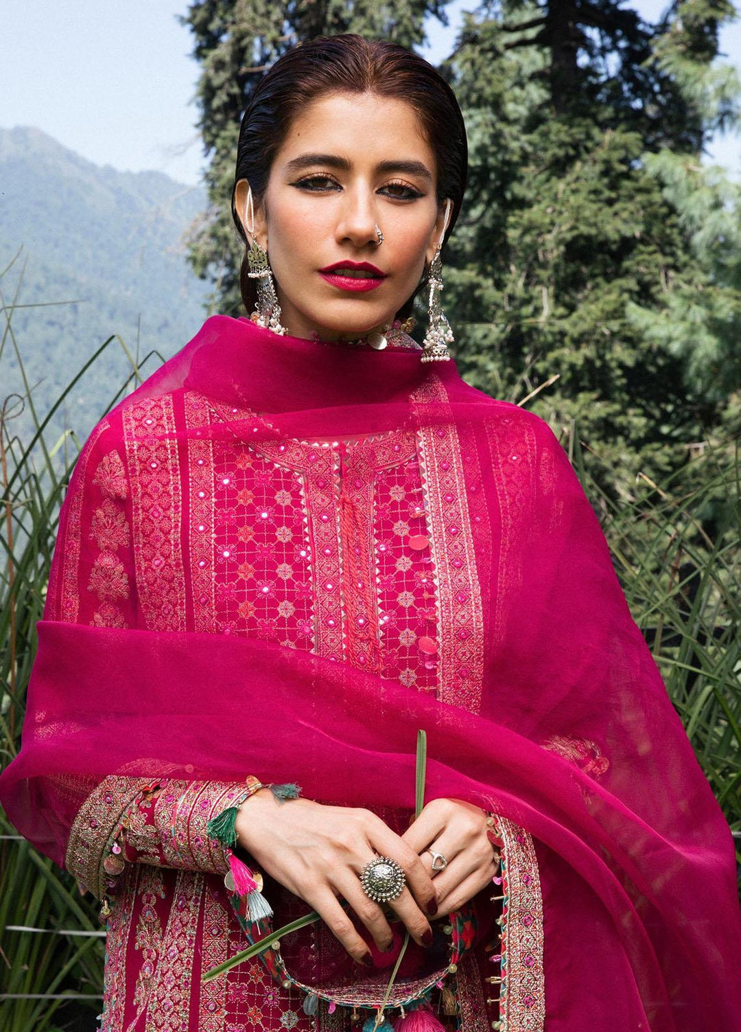 Hussain Rehar Embroidered Karandi Suits Unstitched 3 Piece HRR22AW Kanval - Winter Collection